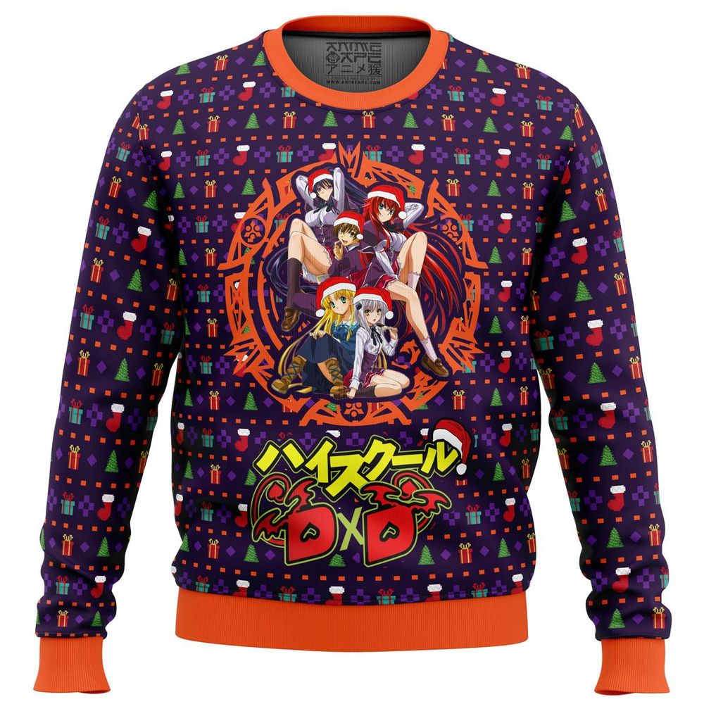 High School Dxd Dreaming His Own Harem Ugly Christmas Sweater