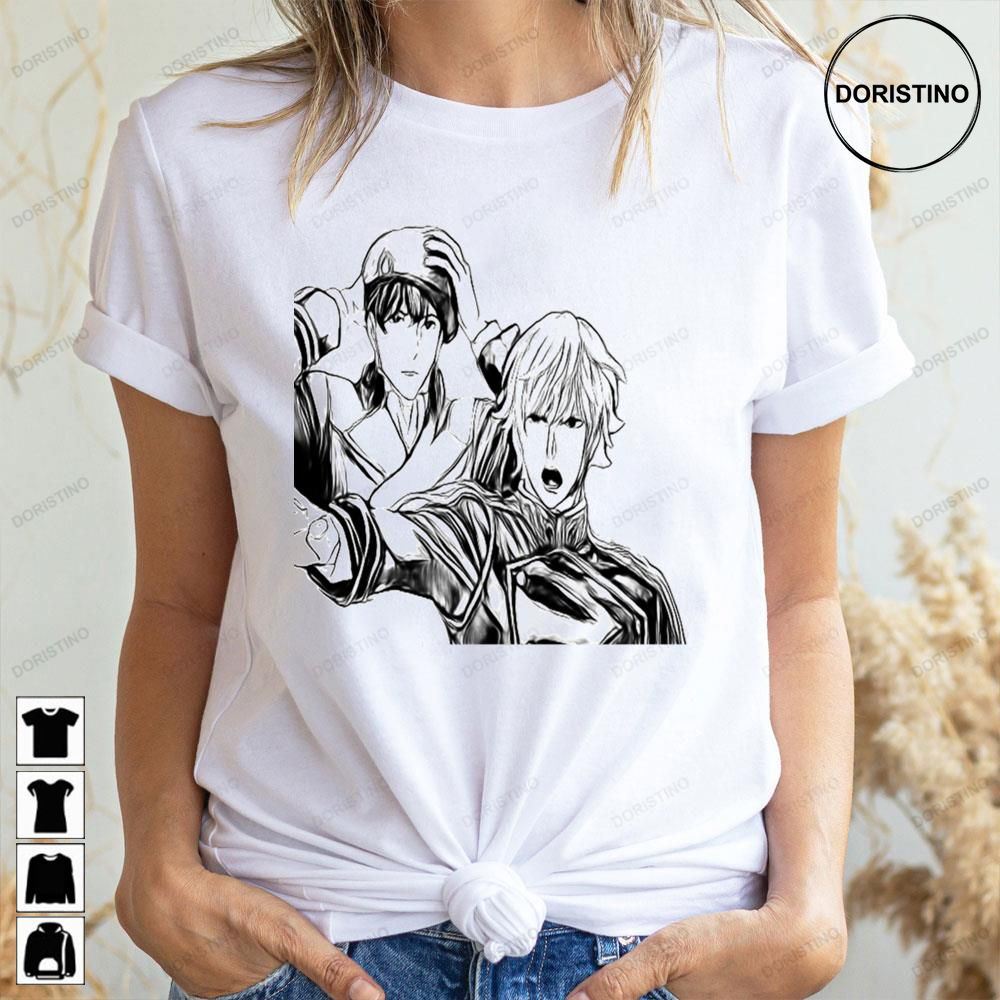 Lotgh Black White Art Legend Of The Galactic Heroes Awesome Shirts