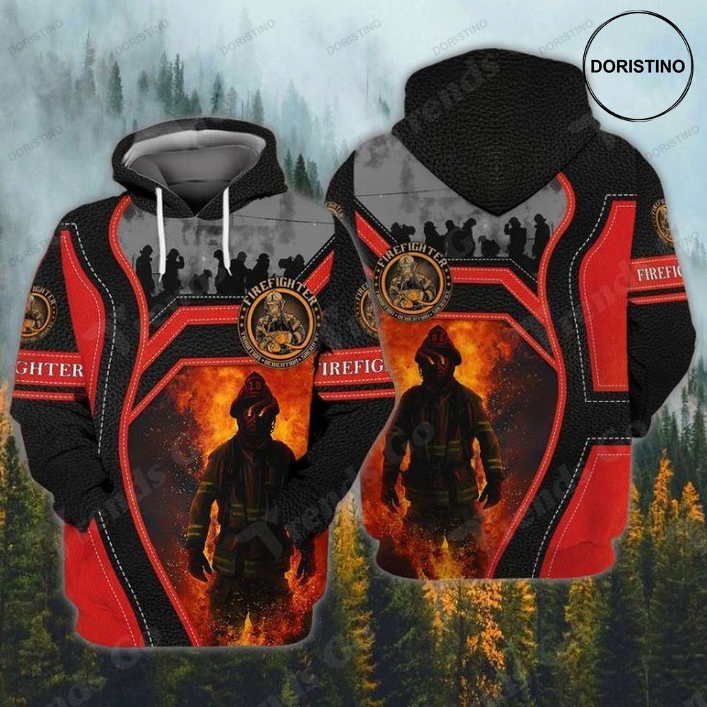 Memorial Day Firefighter Awesome 3D Hoodie