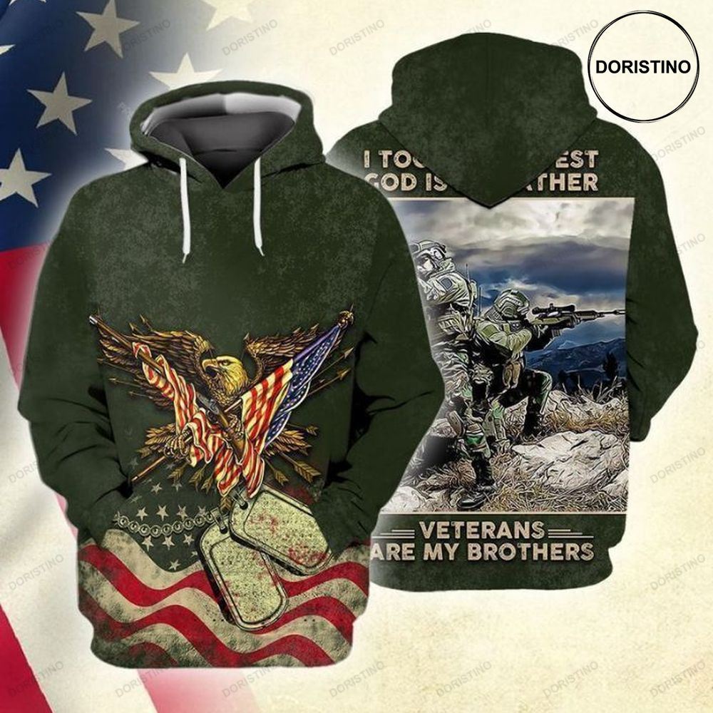 Memorial Day Veterans American Flag Eagle Veterans Are My Brother Limited Edition 3d Hoodie