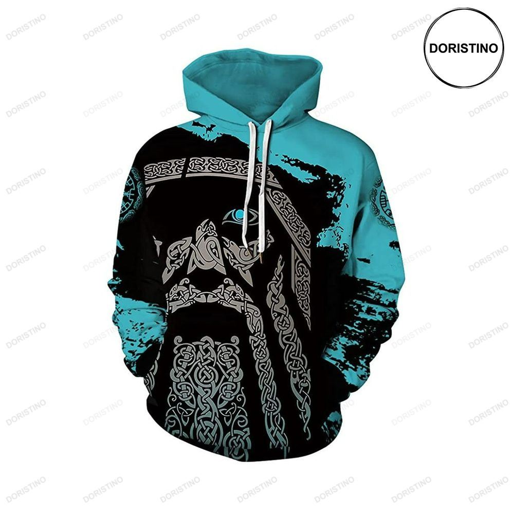 Mens Viking Camo Odin Norse God Awesome 3D Hoodie