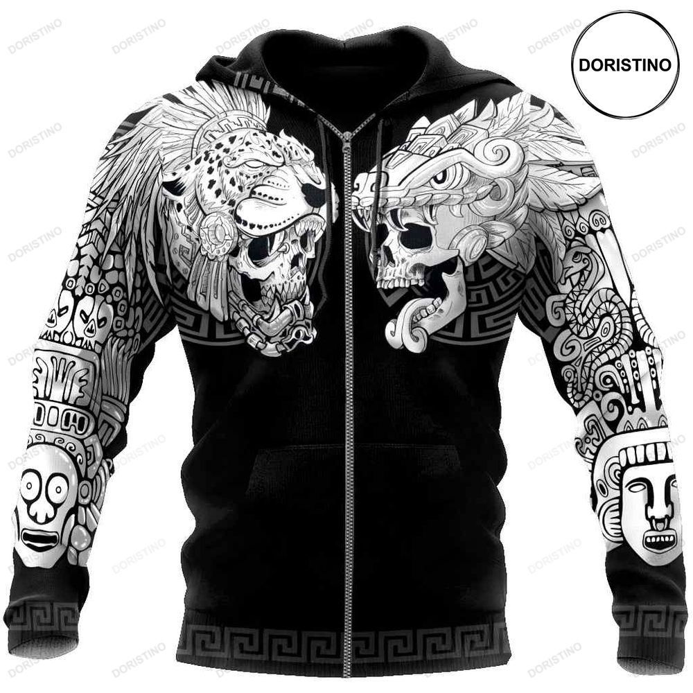 Mexico Aztec Skull Tattoo Limited Edition 3d Hoodie