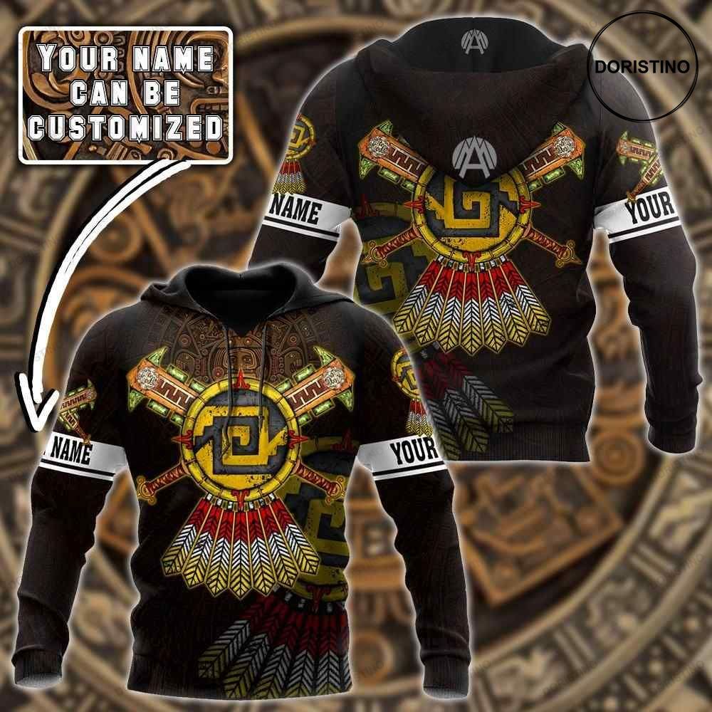 Mexico Aztec Sun Stone All Over Print Hoodie