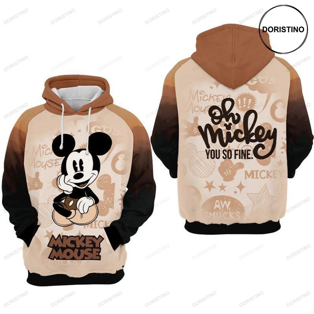 Micke Mouse Oh You So Fine Awesome 3D Hoodie