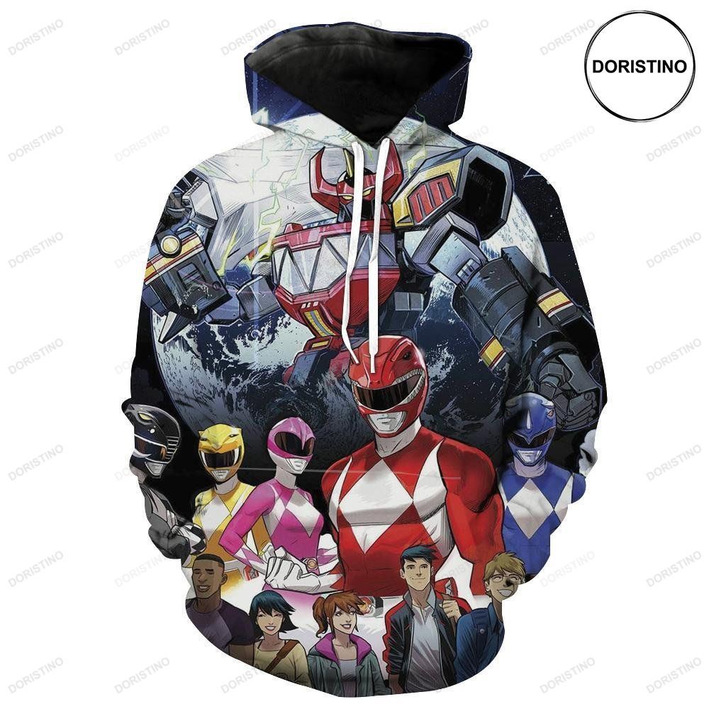 Mighty Morphing Power Rangers Power Rangers All Over Print Hoodie