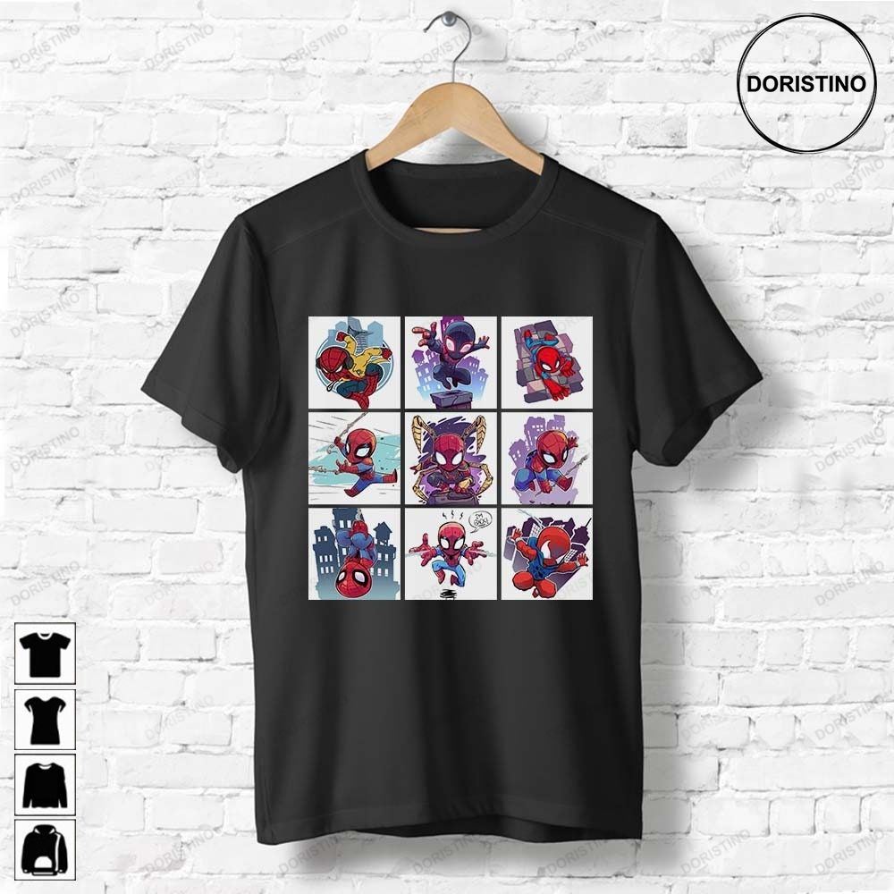 Funny Chibi Spider-man Avenger Superhero Unisex For Men Women Comic Fan Awesome Shirts
