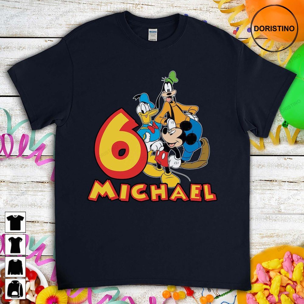 Goofy Mickey Mouse Donald Duck Personalized Birthday Gift For Son Daughter Custom Name Family Limited Edition T-shirts