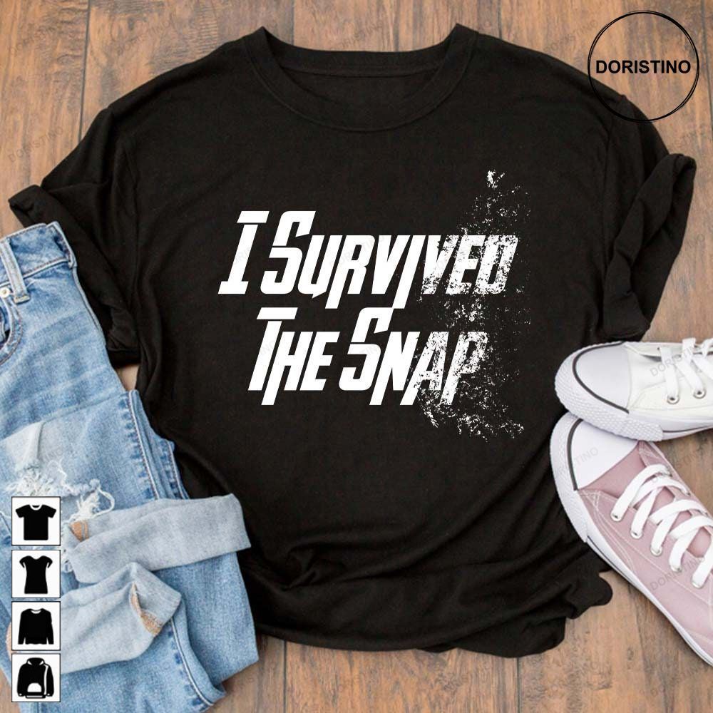 I Survived The Snap Infinity War Thanos Avenger Superhero Unisex For Men Women Limited Edition T-shirts