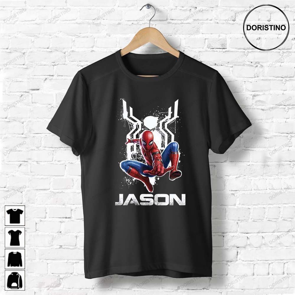Spider-man Superhero Personalized Name Birthday For Boy Girl Birthday Gift For Son Daughter Limited Edition T-shirts