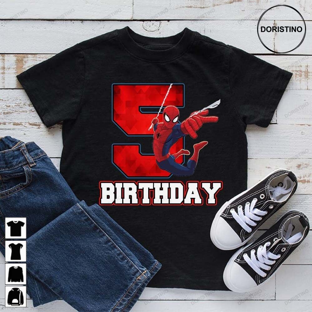 Spider-man Superhero Personalized Name Birthday Gift For Son Daughter Trending Style