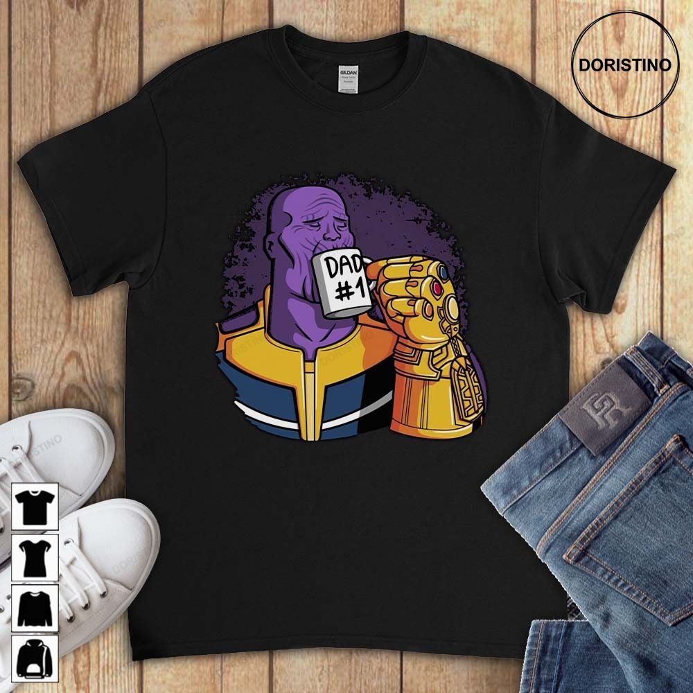 Thanos Best Dad 1 Father's Day Funny Avengers Comic Unisex Gift For Men Women Limited Edition T-shirts
