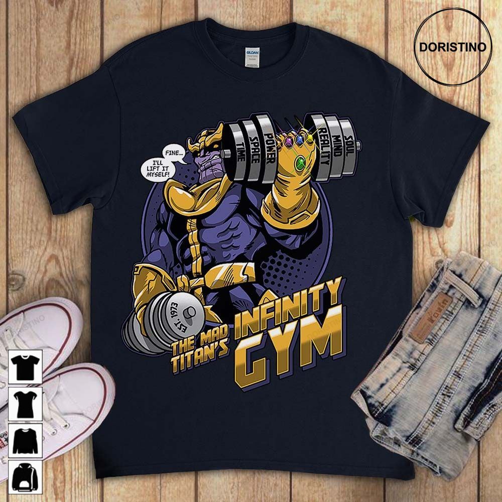 Thanos Gym Workout Funny Vintage Avengers Comic Fan Unisex For Men Women Awesome Shirts