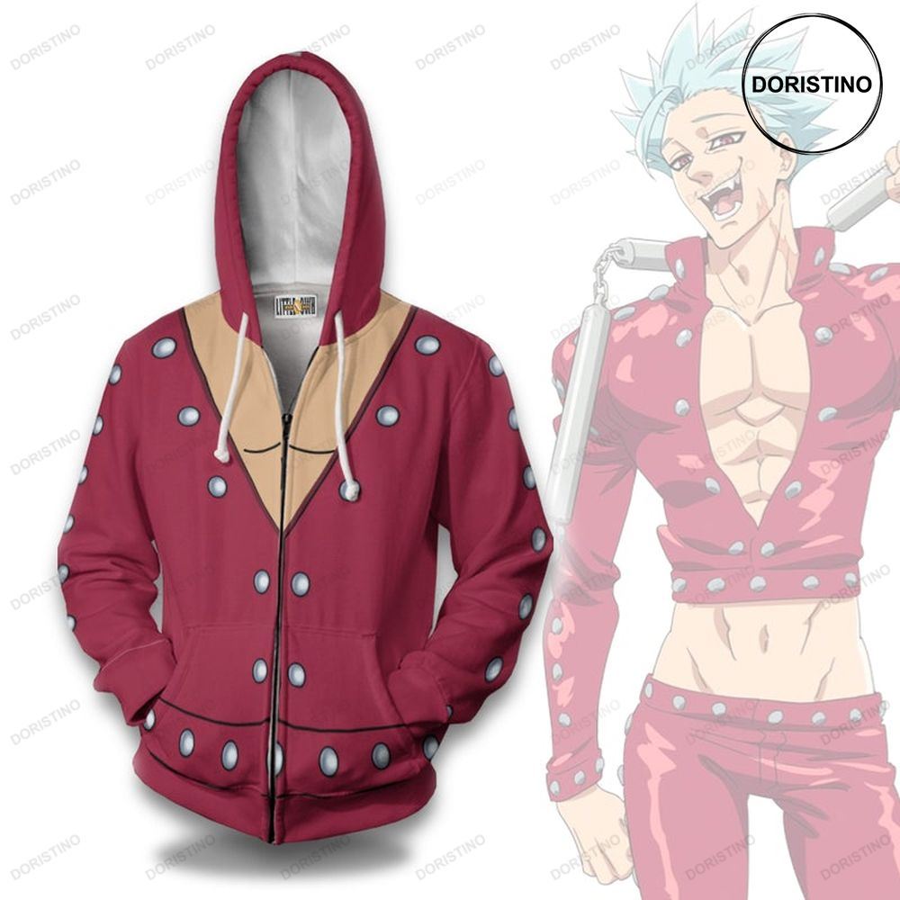 Ban Seven Deadly Sins Uniform Anime Casual Cosplay Costume Awesome 3D Hoodie