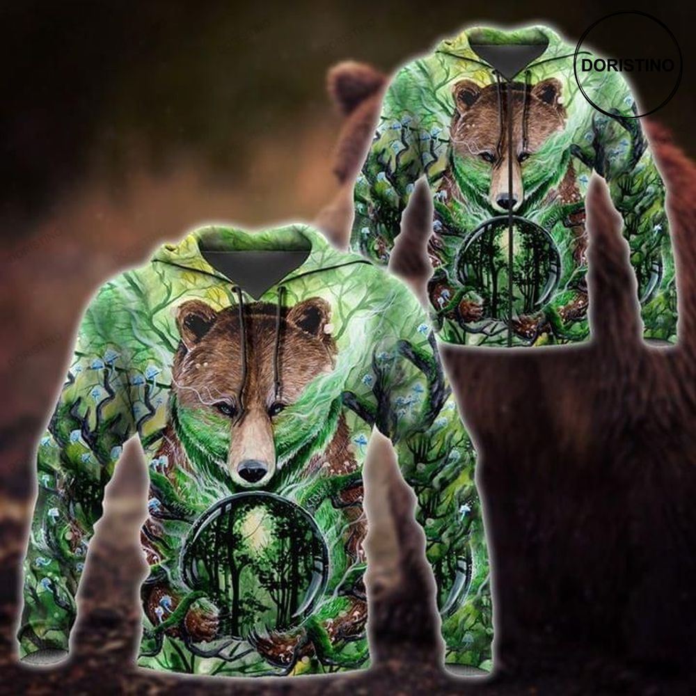Bear Grumpy In Forest Full Ing Limited Edition 3d Hoodie