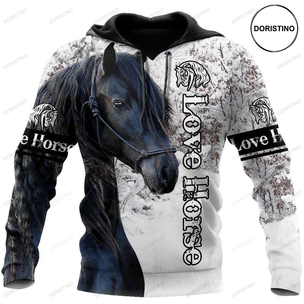 Beautiful Friesian Horse Limited Edition 3d Hoodie