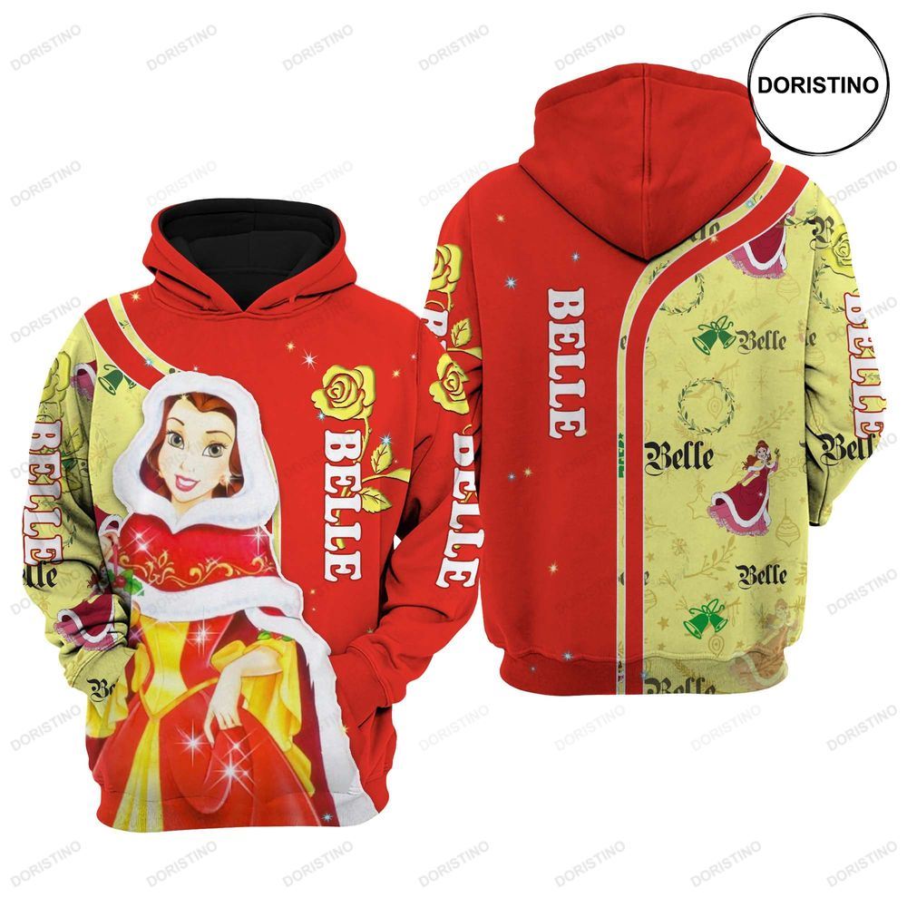 Belle Red Christmas Awesome 3D Hoodie