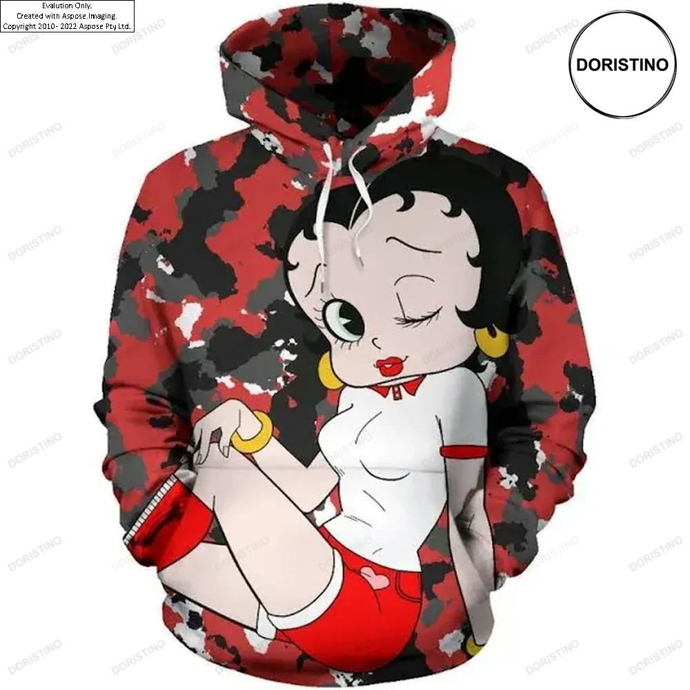 Betty Boop Classic Vi All Over Print Hoodie