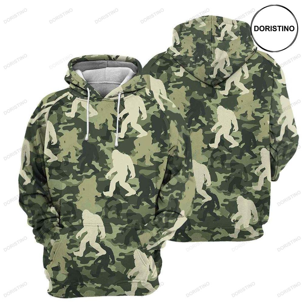 Bigfoot Camouflage All Over Print Hoodie