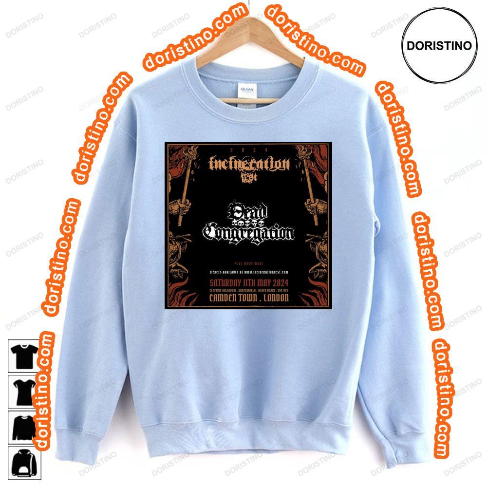 Dead Congregation Incineration Festival 2024 Tshirt Sweatshirt Hoodie
