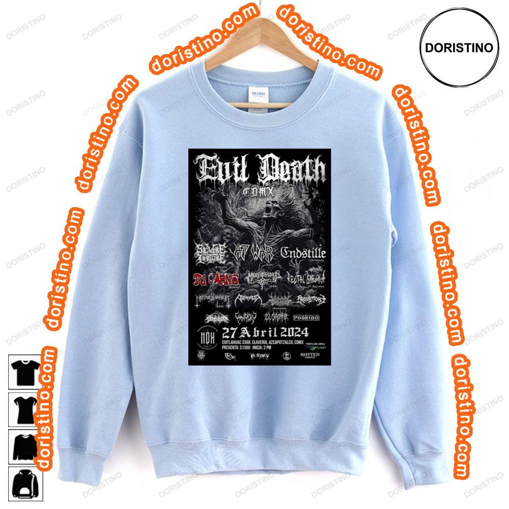 Evil Death Fest Cdmx 2024 Sweatshirt Long Sleeve Hoodie