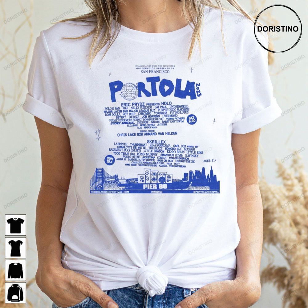 Portola Music Festival 2023 Limited Edition T-shirts