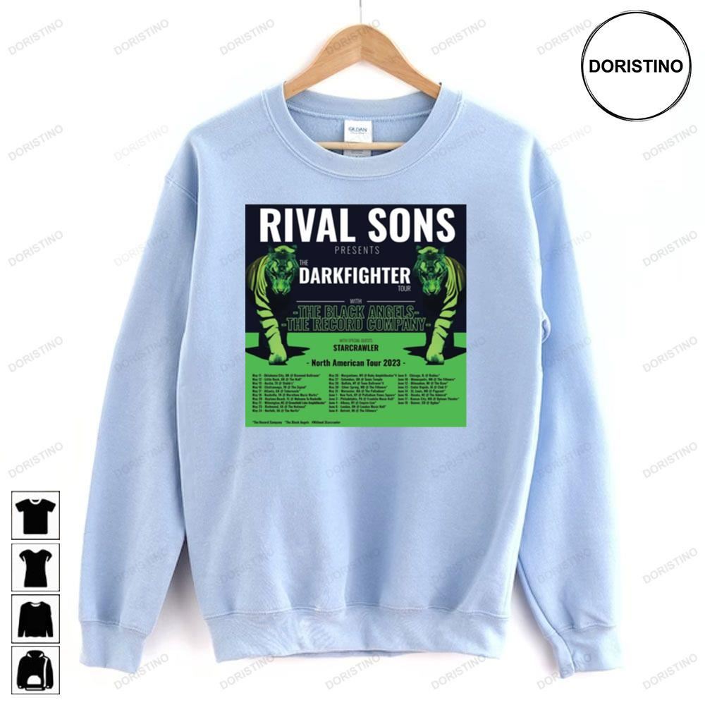 Rival Sons The Darkfighter European Tour 2023 Awesome Shirts