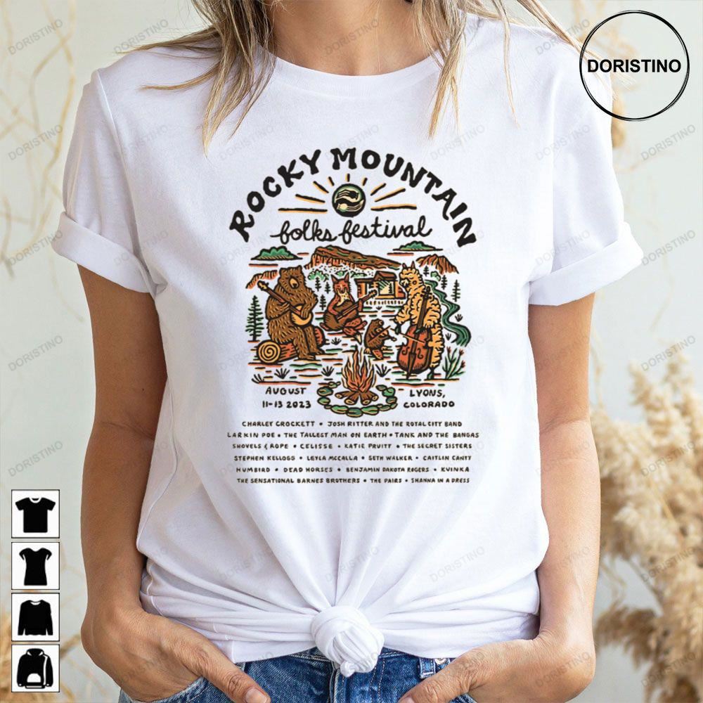 Rocky Mountain Folks Festival 2023 Awesome Shirts