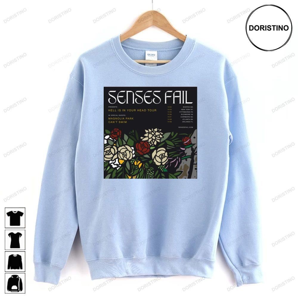 Senses Fail Hell In Your Head 2023 Tour Awesome Shirts