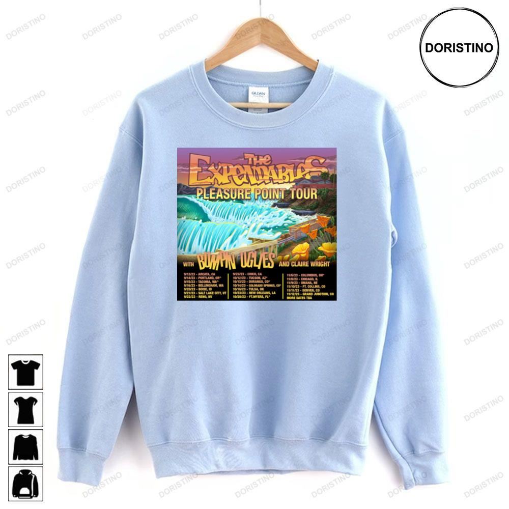The Expendables Pleasure Point Tour 2023 Limited Edition T-shirts