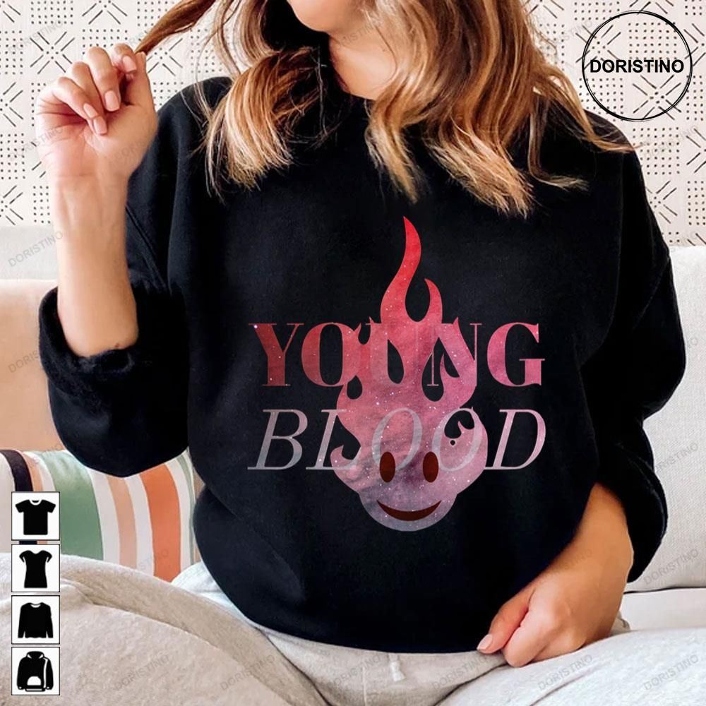 Young Blood Fire Art Awesome Shirts
