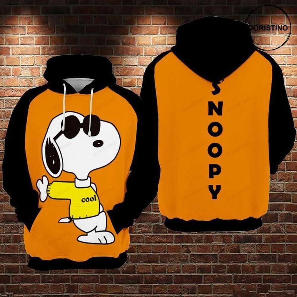 Cool Snoopy Wear Sunglasses Limited Edition 3d Hoodie