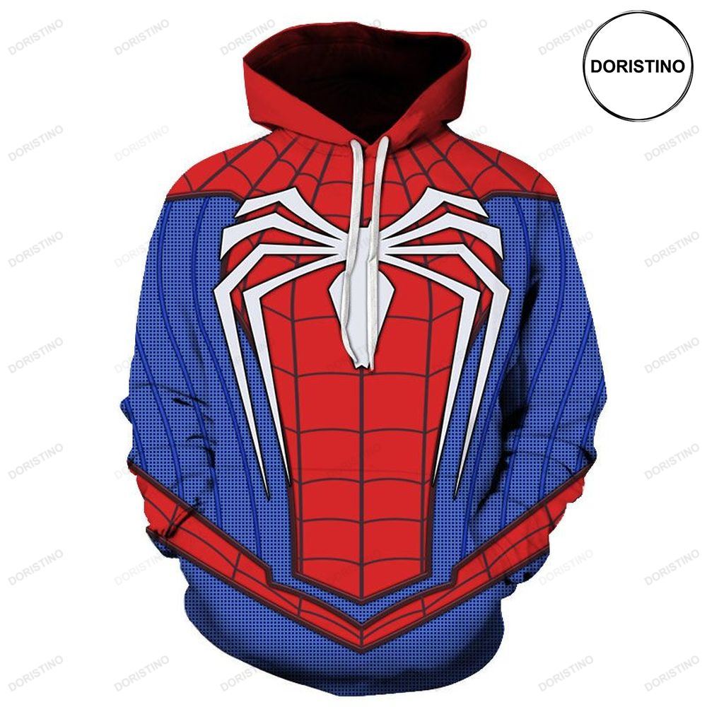 Costume Spider Man Red Blue Suit Awesome 3D Hoodie