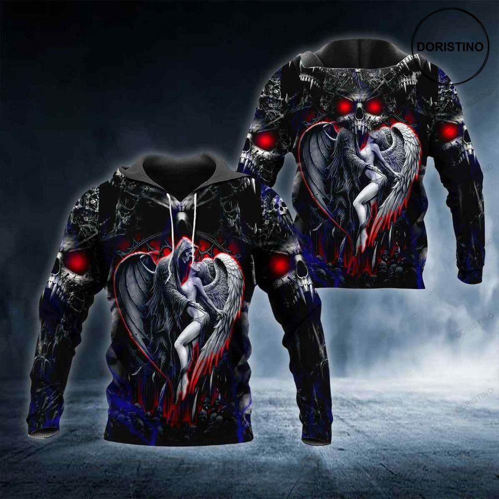 Couple Skull Awesome 3D Hoodie