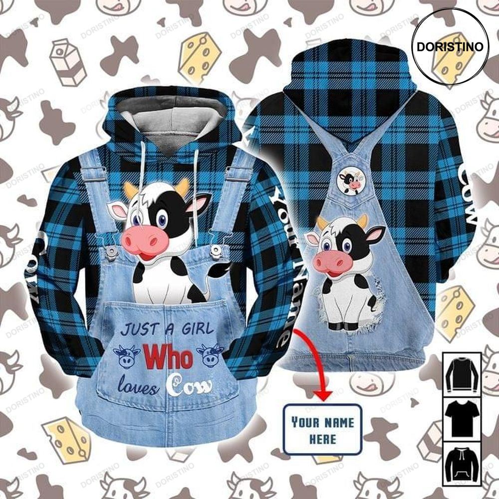 Cow Just A Girl Who Loves Cow Full Ing Limited Edition 3d Hoodie