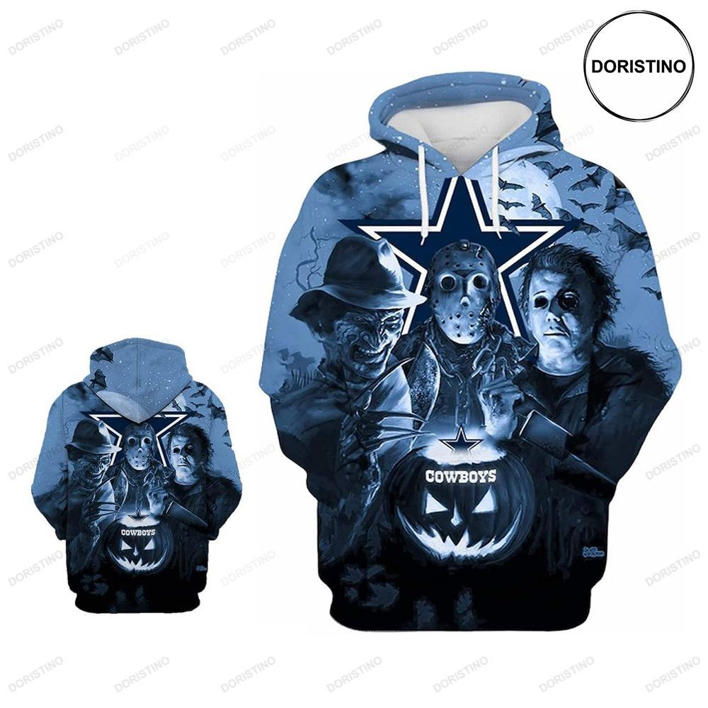 Cowboys Horror Night Full Halloween Awesome 3D Hoodie