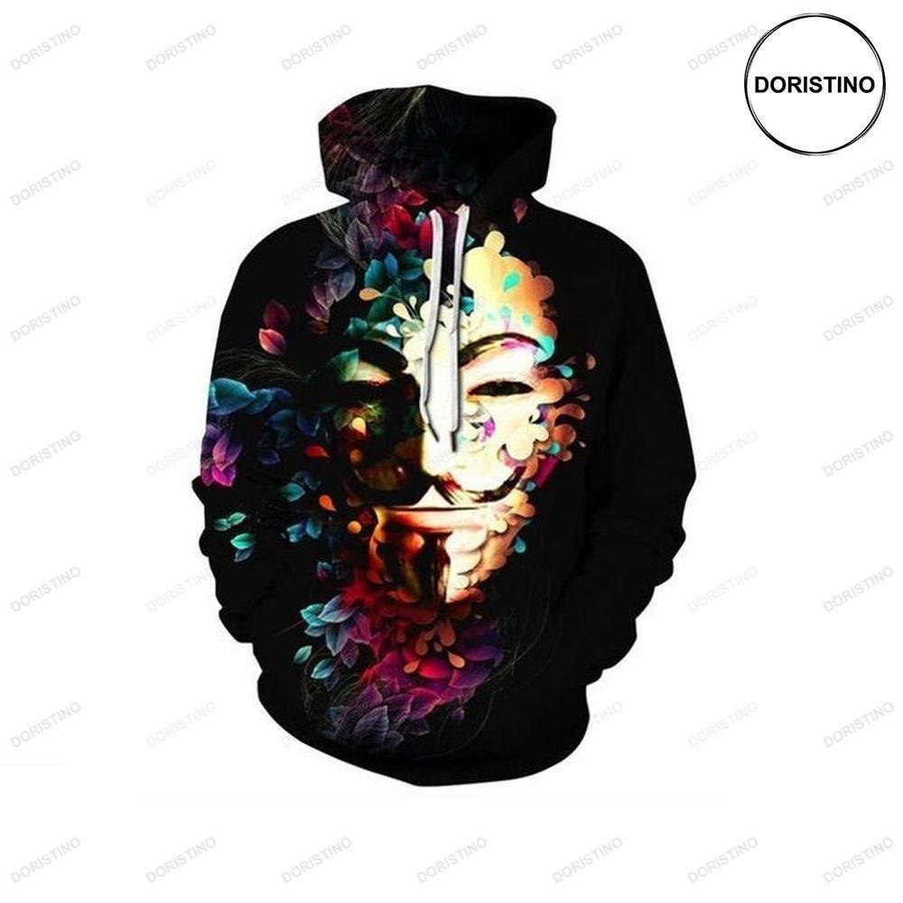 Creative Colorful Flowers Anonymous Limited Edition 3d Hoodie
