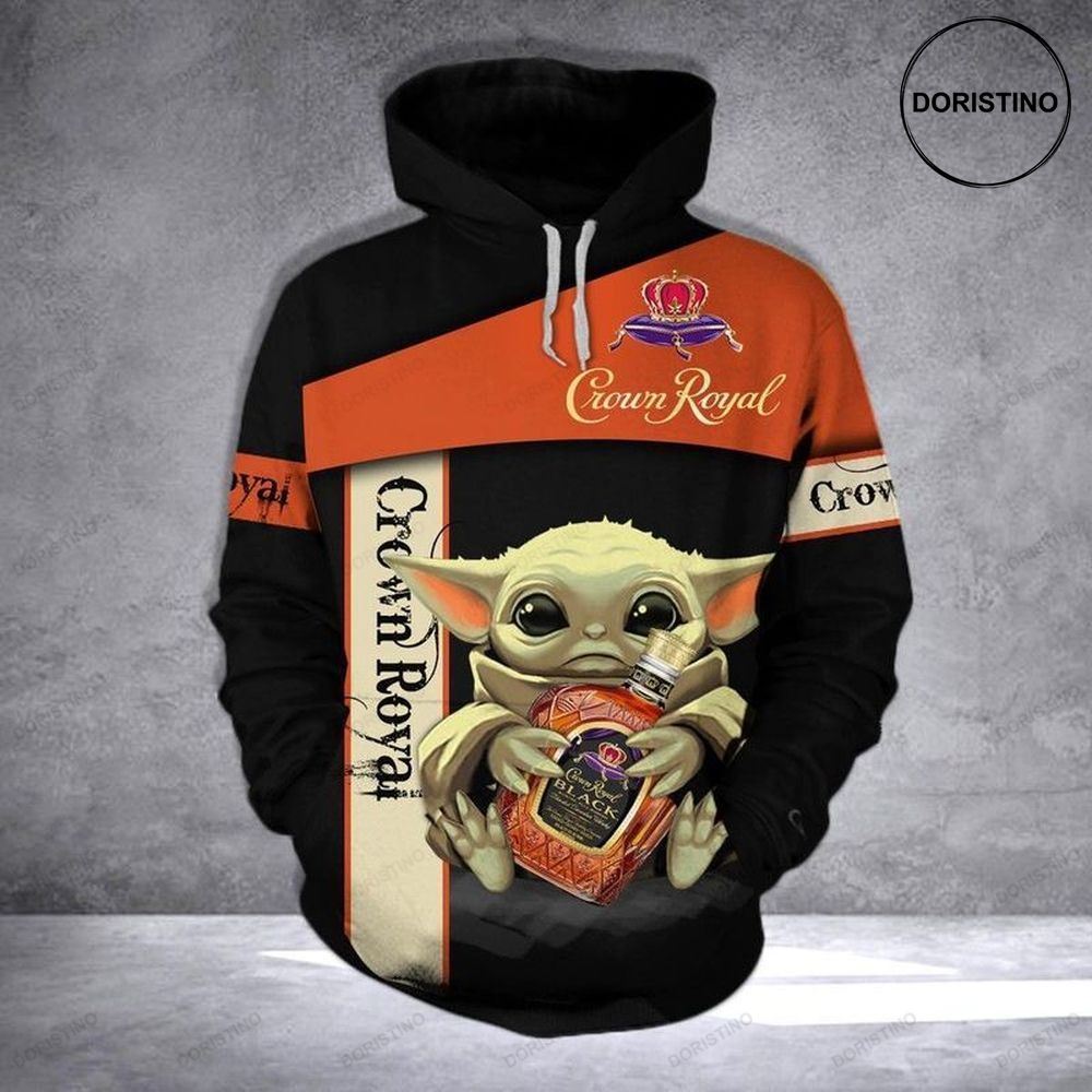 Crown Royal Baby Yoda Star Wars Limited Edition 3d Hoodie