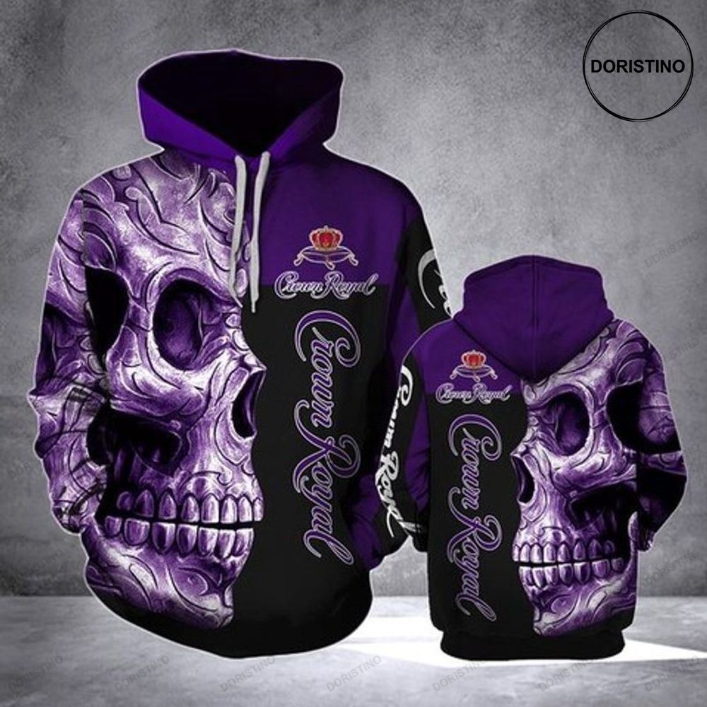 Crown Royal Skull Ed Custom Limited Edition 3d Hoodie