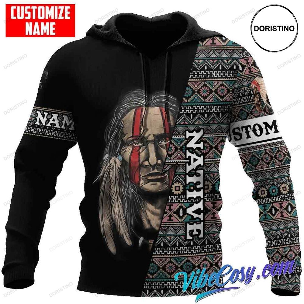 Customized Name Native American Awesome 3D Hoodie