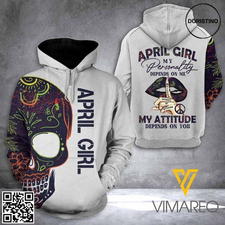 April Girl Skull 3d All Print Awesome 3D Hoodie