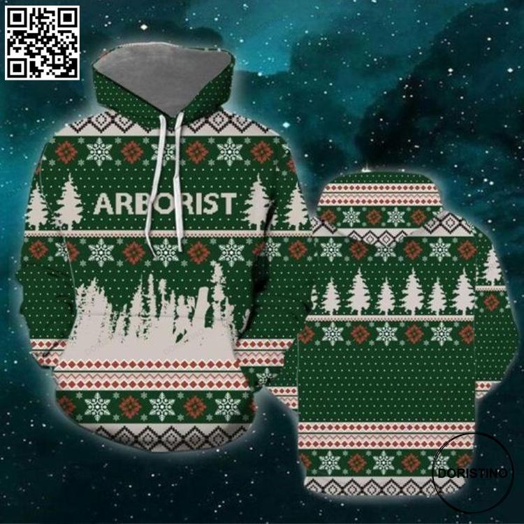 Arborist Christmas 3d All Over Print Hoodie