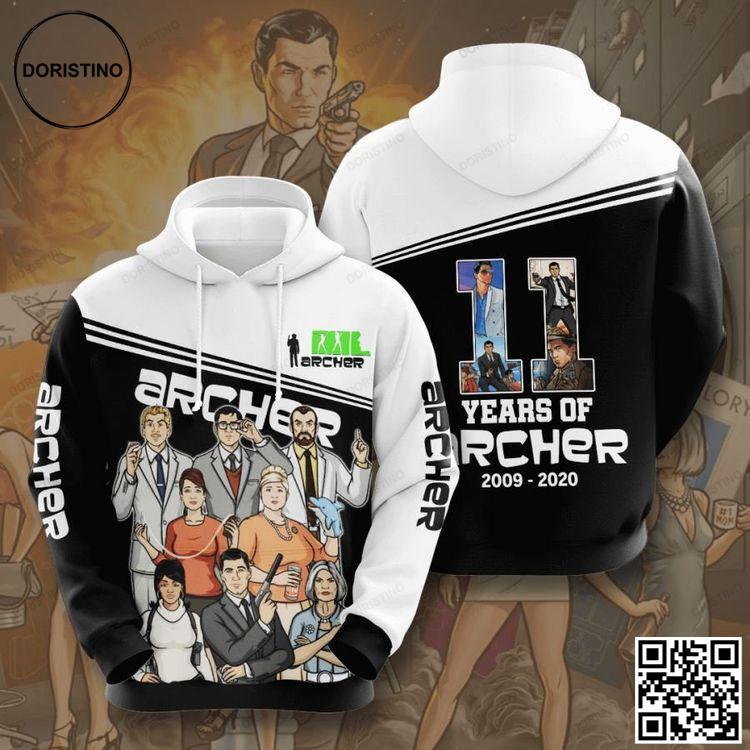 Archer No45 Custom Limited Edition 3D Hoodie