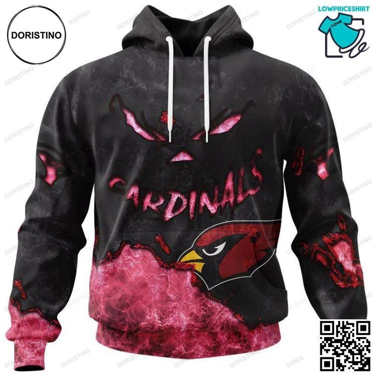 Arizona Cardinals Devil Eyes Gift For Fans Awesome 3D Hoodie