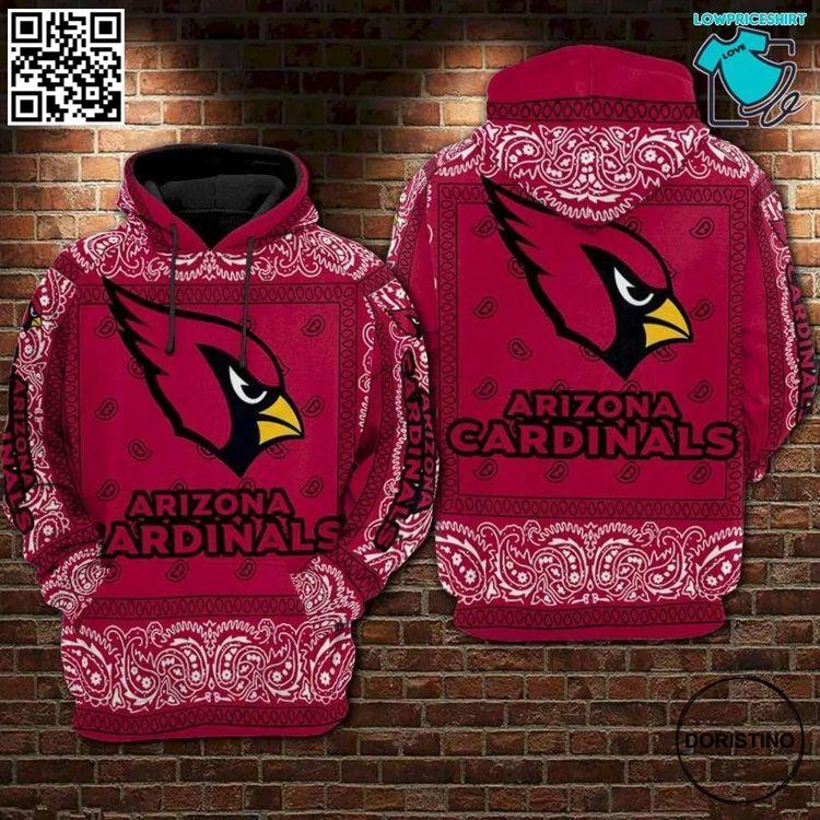 Arizona Cardinals Nfl Gifts Football Ed All Over Print Hoodie