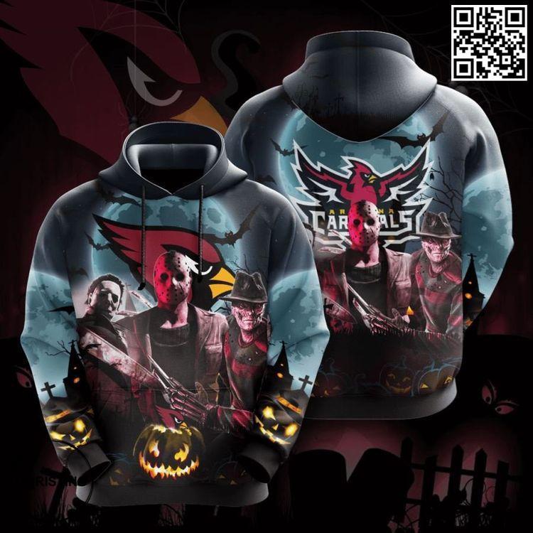 Arizona Cardinals No69 Custom Awesome 3D Hoodie