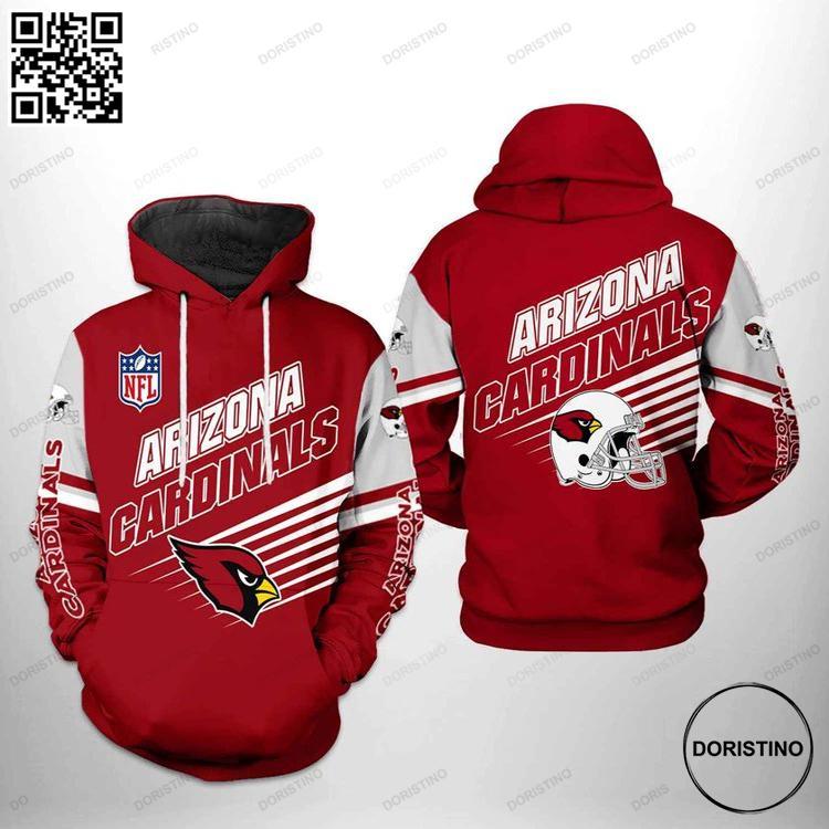 Arizona Cardinals Rise Up Red Sea Nfl Logo 3d Show Your Support Limited Edition 3D Hoodie