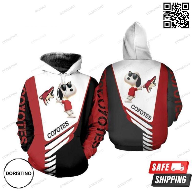 Arizona Coyotes Snoopy For Lover Awesome 3D Hoodie