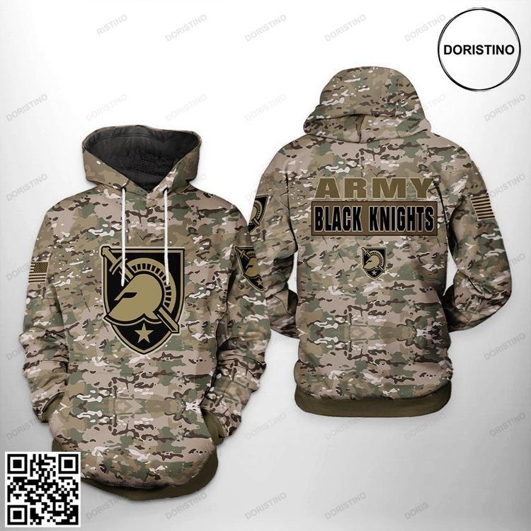Army Black Knights Ncaa Camo Veteran 3d All Over Print Hoodie