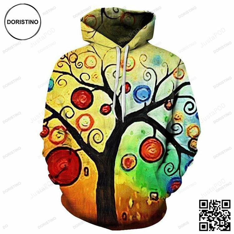 Artsy Tree Oil Painting 3d Awesome 3D Hoodie