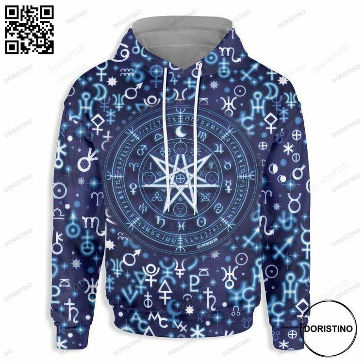 Astrological Hieroglyphic Signs Wicca 3d Ed Limited Edition 3D Hoodie